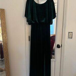 Red Dress Boutique Maxi Green Velvet Dress